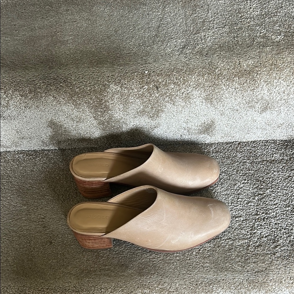 Nisolo Cream Mules leather Slip-On Comfort